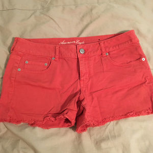 Used American Eagle Pink Shorts, Size 14